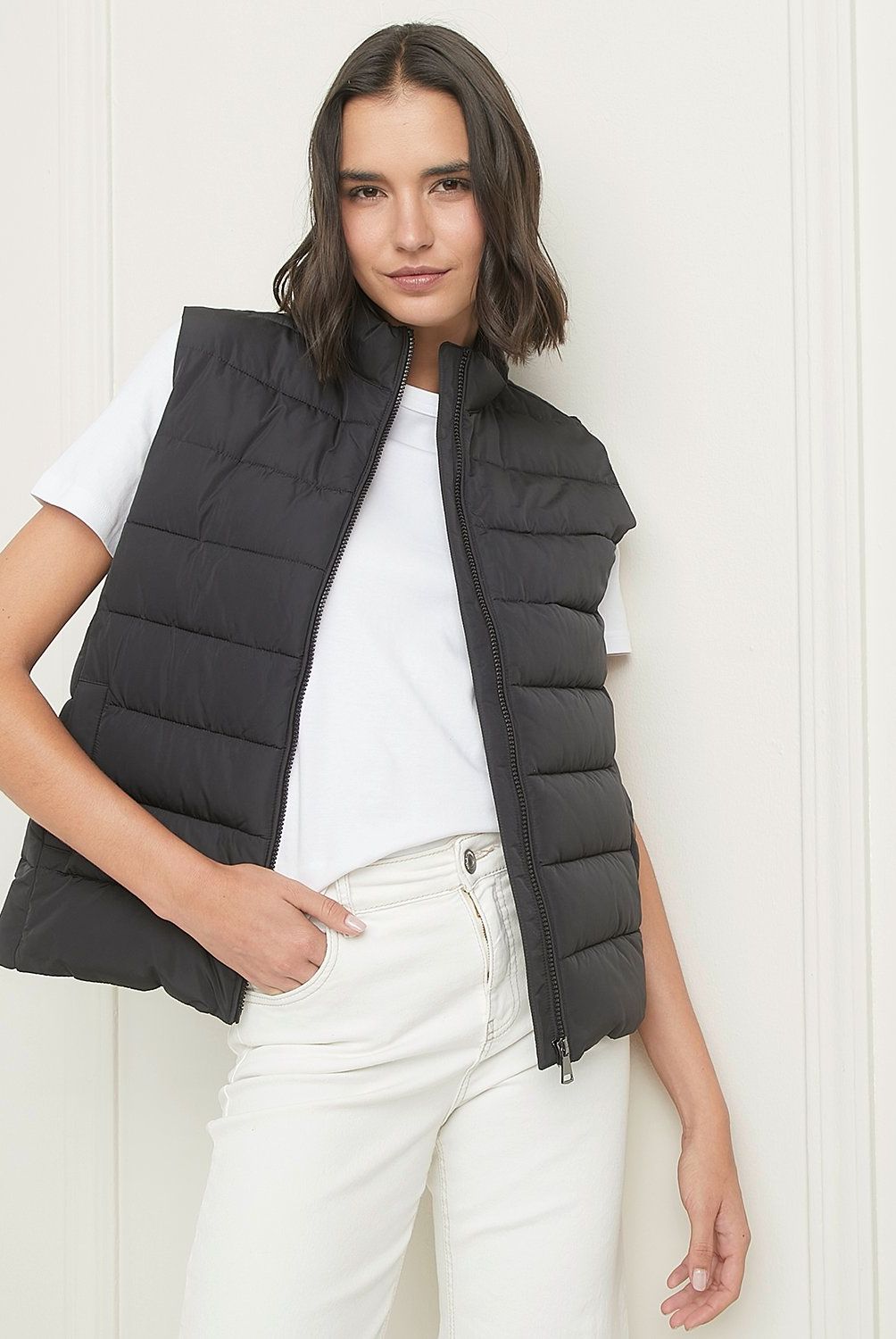 BASEMENT - Parka Basement Mujer Regular Fit Sin Mangas