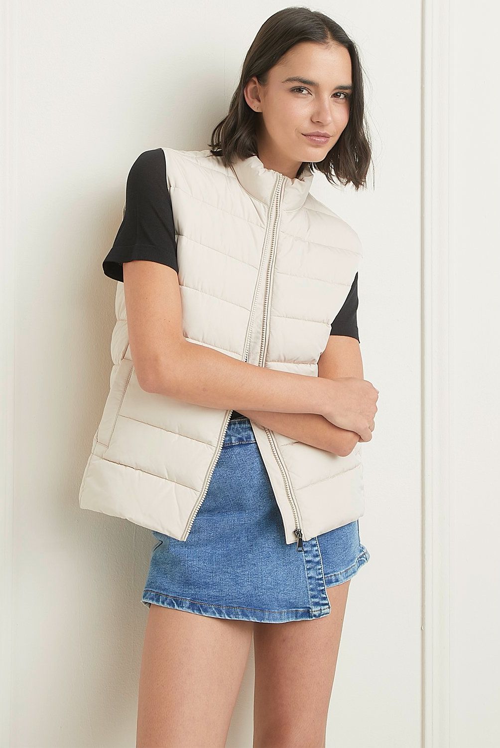 BASEMENT - Parka Basement Mujer Regular Fit Sin Mangas