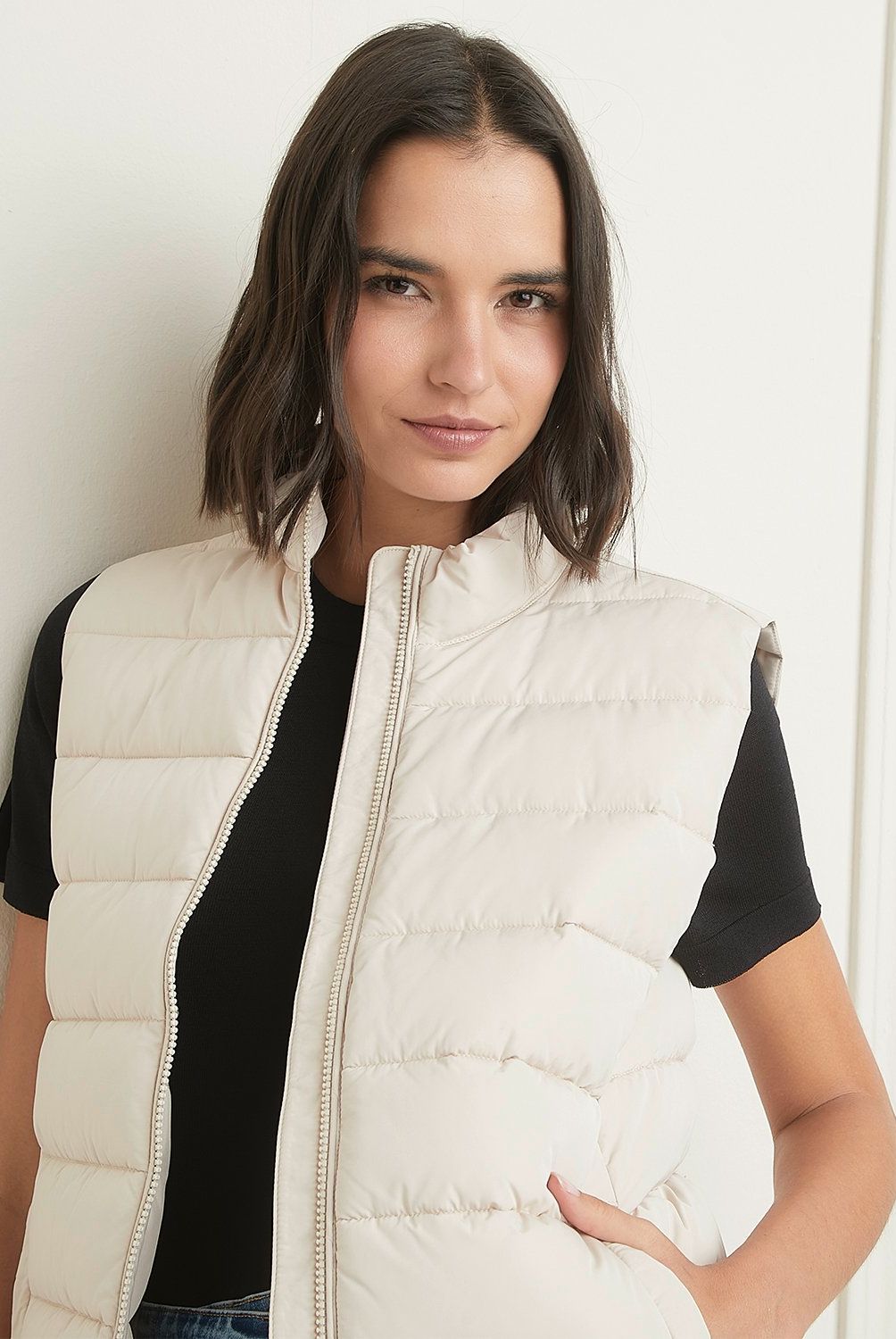 BASEMENT - Parka Basement Mujer Regular Fit Sin Mangas