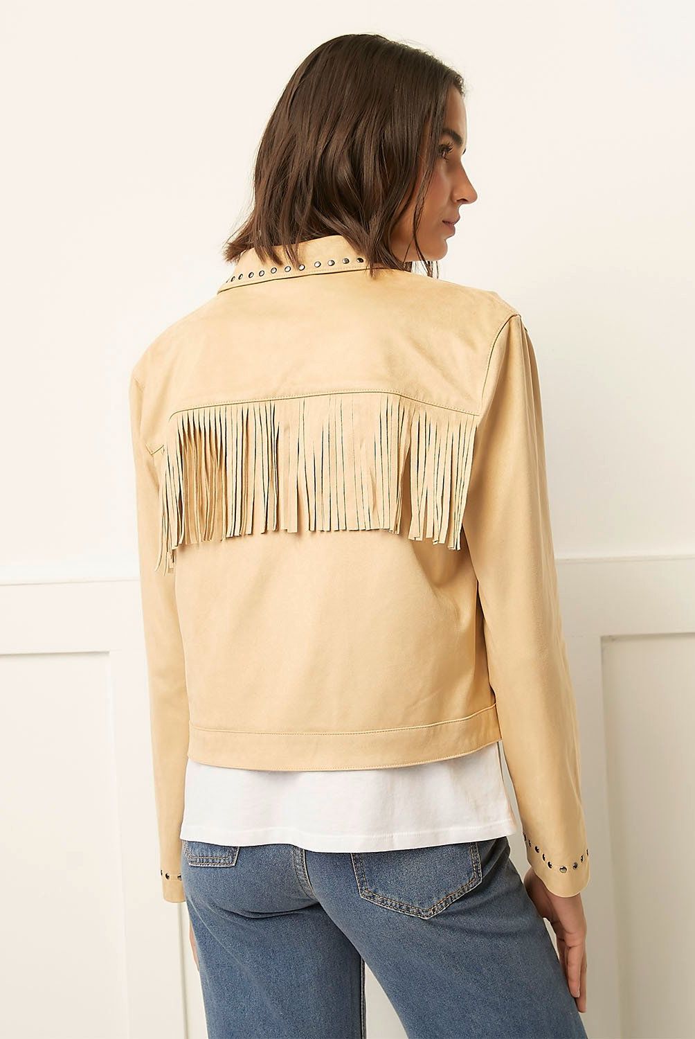 BASEMENT - Chaqueta Basement Liso Manga Larga Mujer