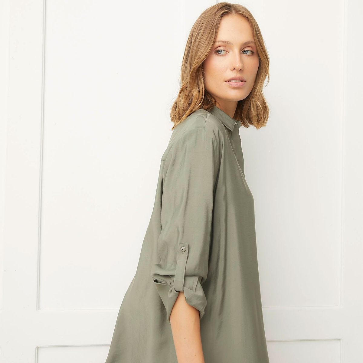 BASEMENT - Vestido Maxi Basement Viscosa Estampado Mujer