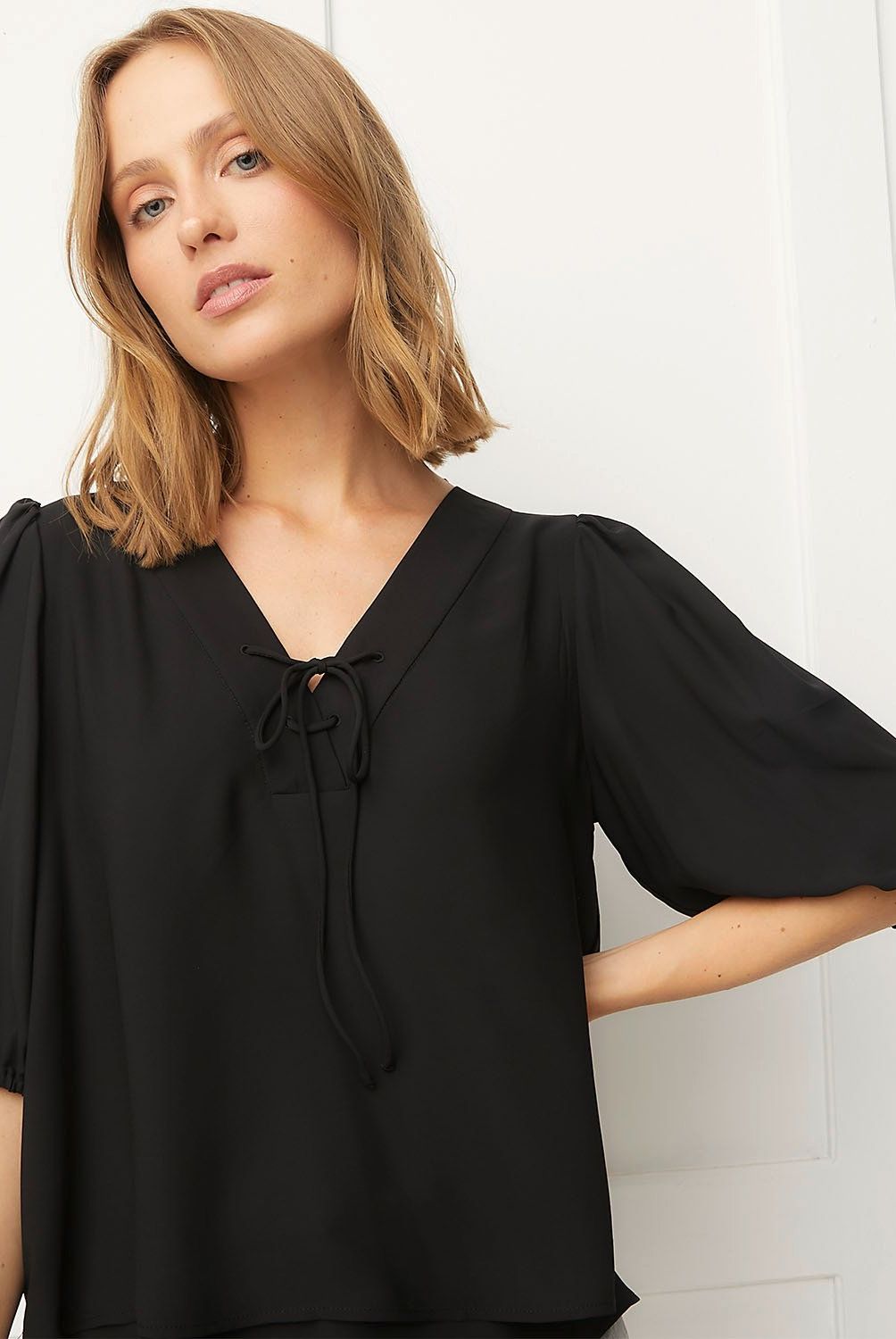 BASEMENT - Blusa Basement Manga 3/4 Mujer