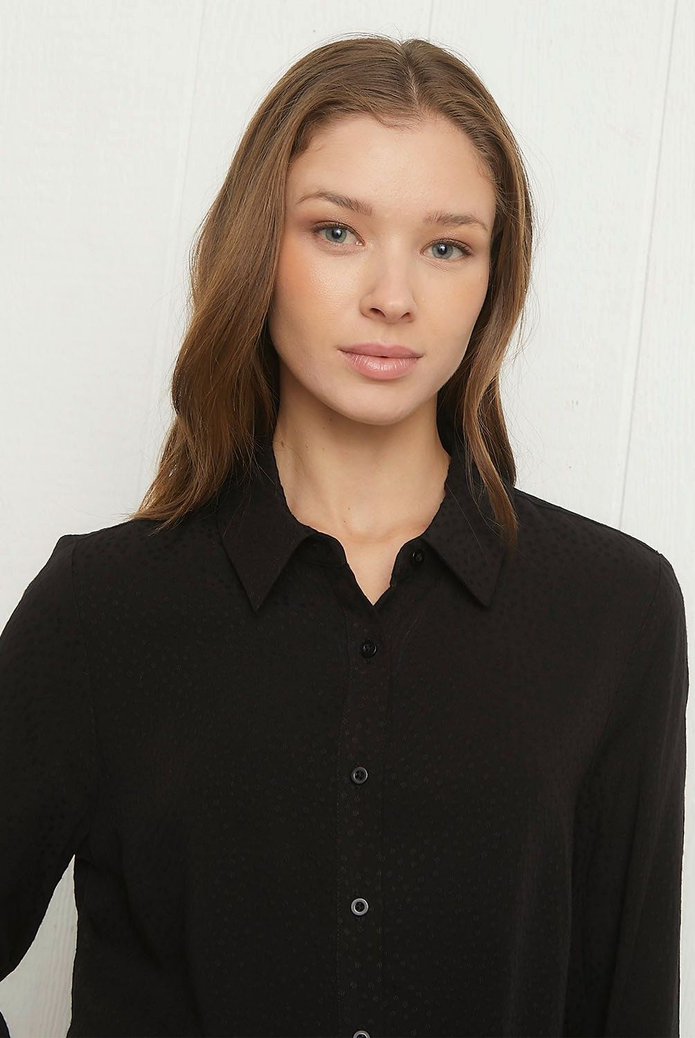 UNIVERSITY CLUB - Blusa University Club Mujer Viscosa Manga Larga Casual