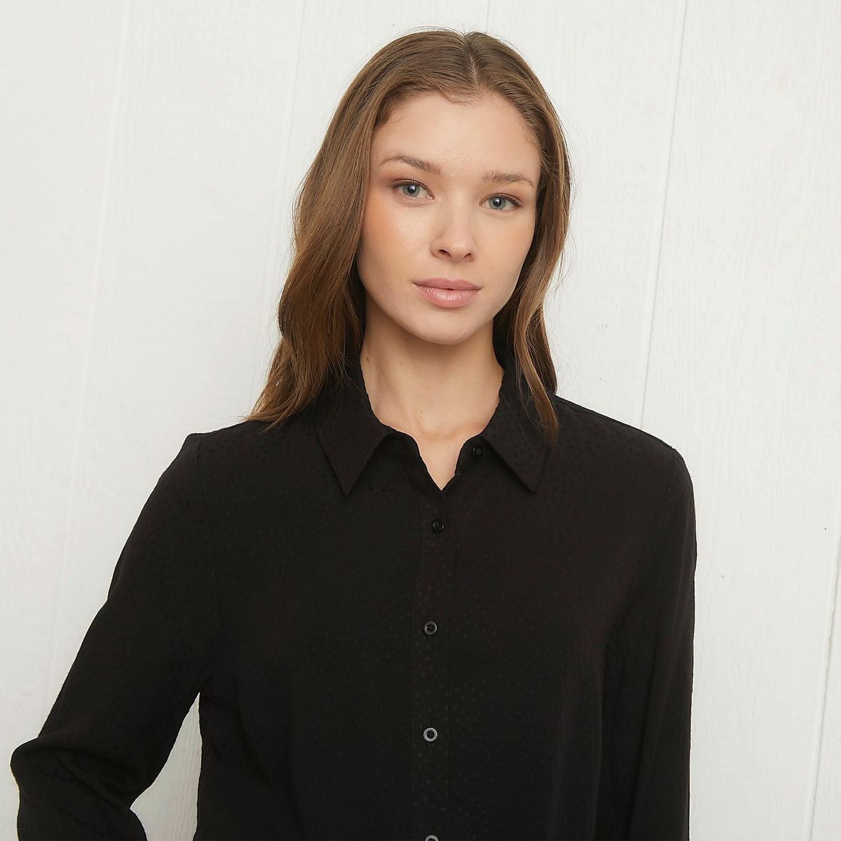 UNIVERSITY CLUB - Blusa University Club Mujer Viscosa Manga Larga Casual