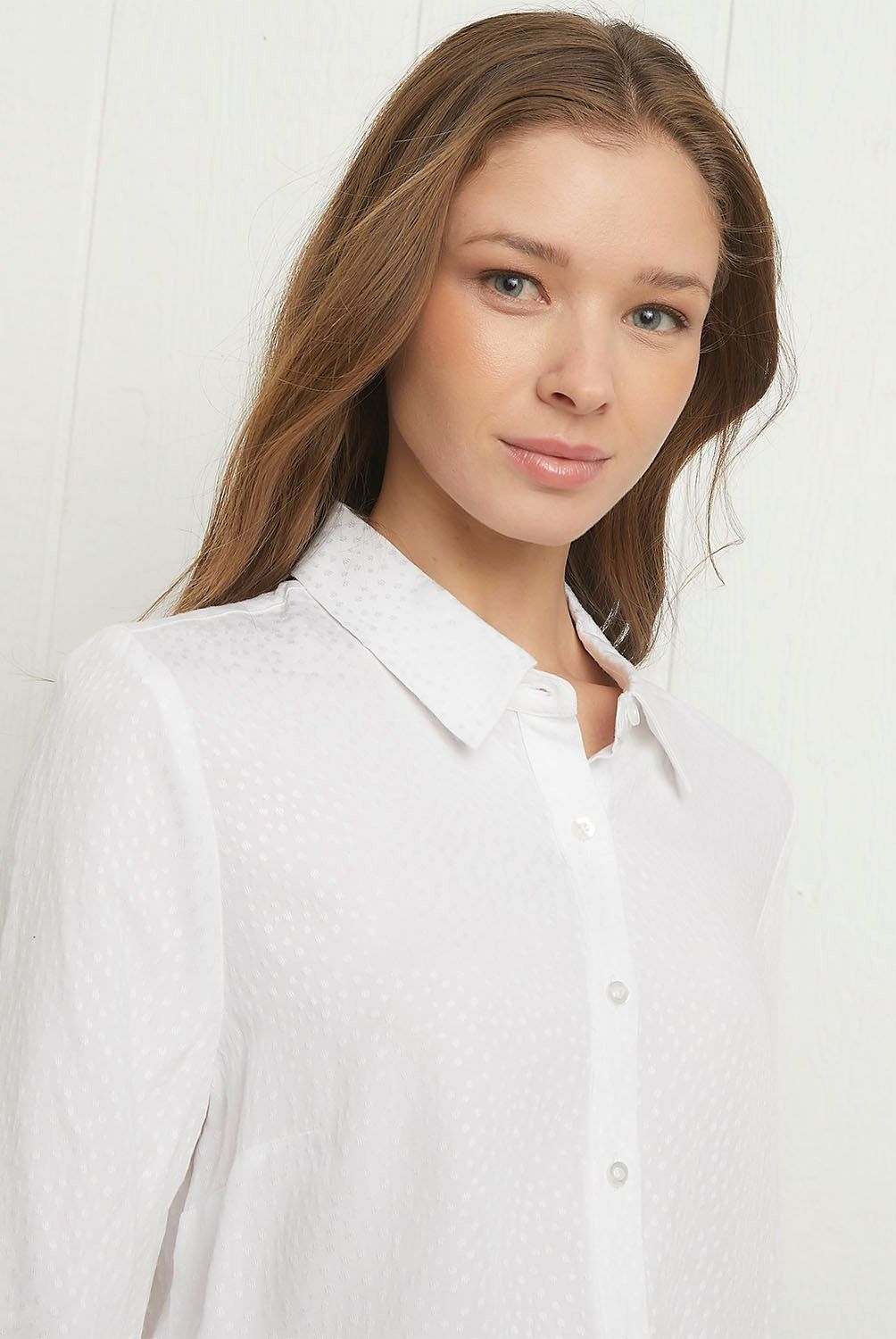 UNIVERSITY CLUB - Blusa University Club Mujer Viscosa Manga Larga Casual