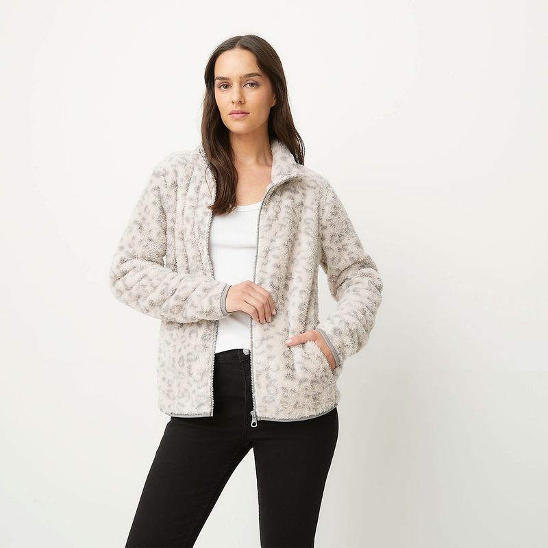 UNIVERSITY CLUB - Polerón University Club Mujer Fleece Liso Negro