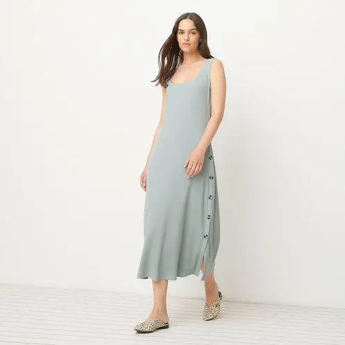 UNIVERSITY CLUB - Vestido Mujer Maxi Casual Modal Sin Mangas