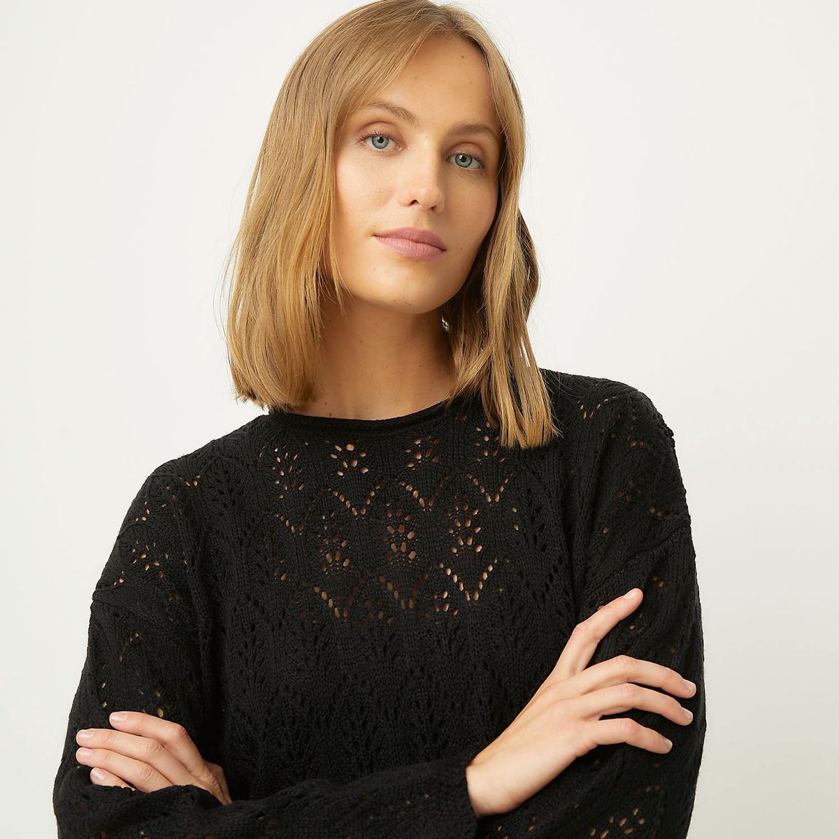 UNIVERSITY CLUB - Sweater University Club Jaspeado Manga Larga Mujer