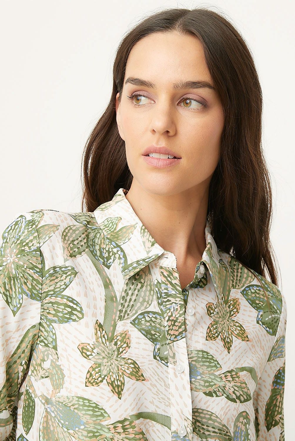 UNIVERSITY CLUB - Blusa University Club Mujer Viscosa Estampada Manga Larga