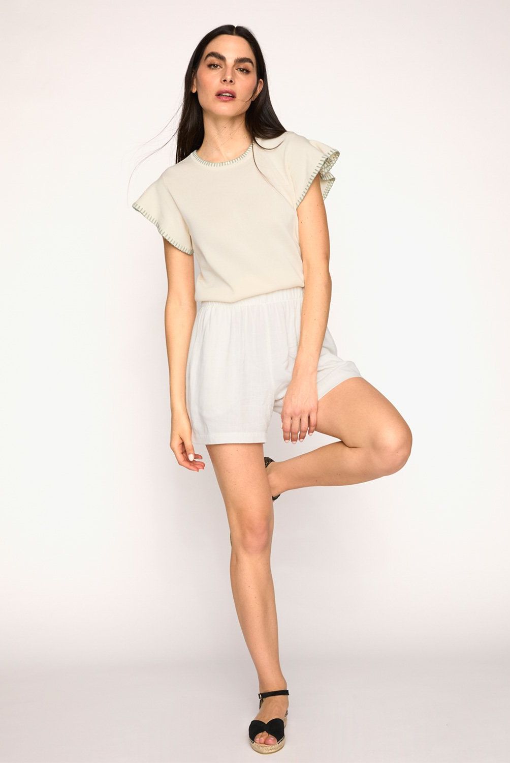 UNIVERSITY CLUB - Polera University Club Manga Corta Casual Mujer Viscosa