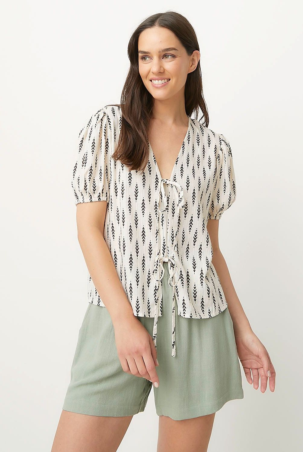 UNIVERSITY CLUB - Blusa University Club Mujer Viscosa Manga Corta Casual
