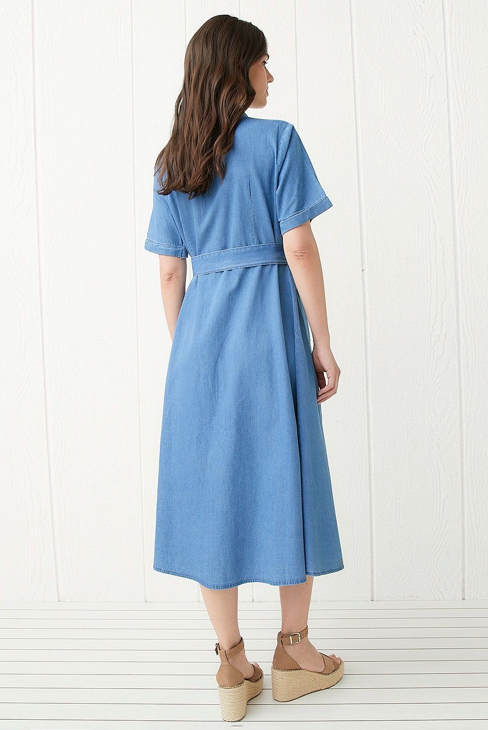 ELLE - Vestido Midi Algodón Mujer Elle