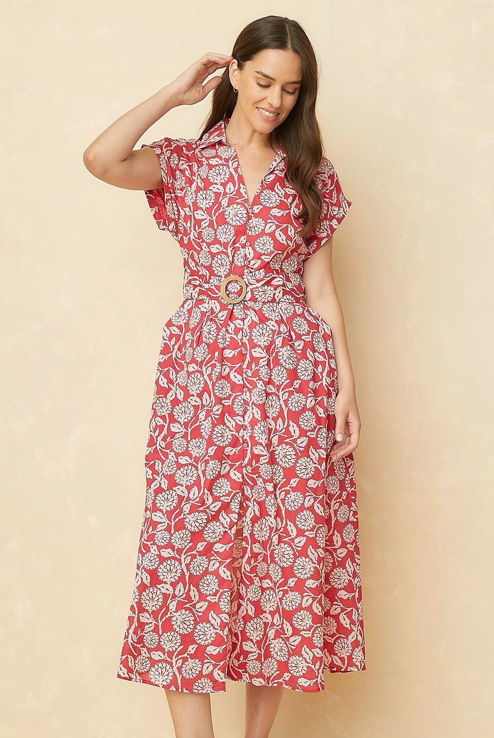 ELLE - Vestido Midi Algodón Mujer Elle