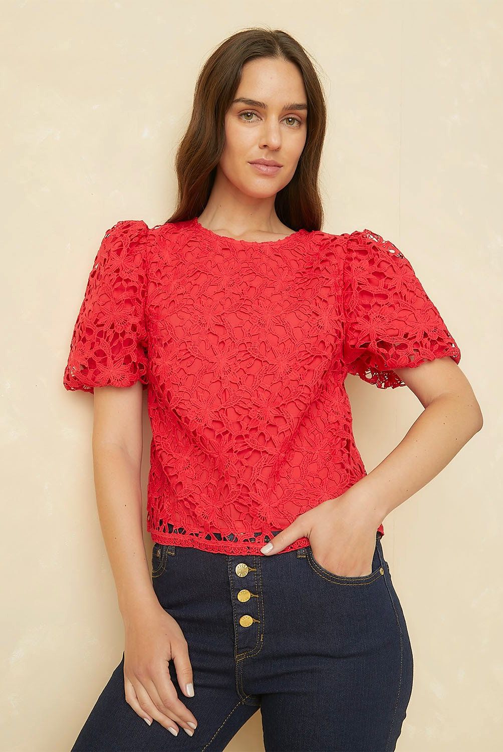 ELLE - Blusa Manga Corta Mujer Elle