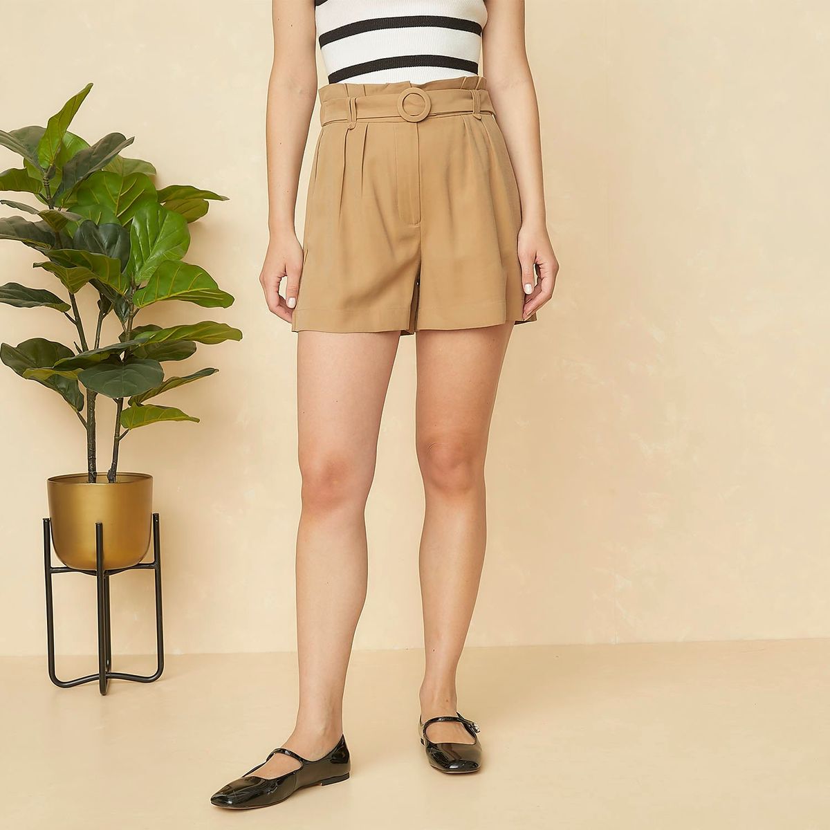 ELLE - Short Paper Bag Mujer Elle