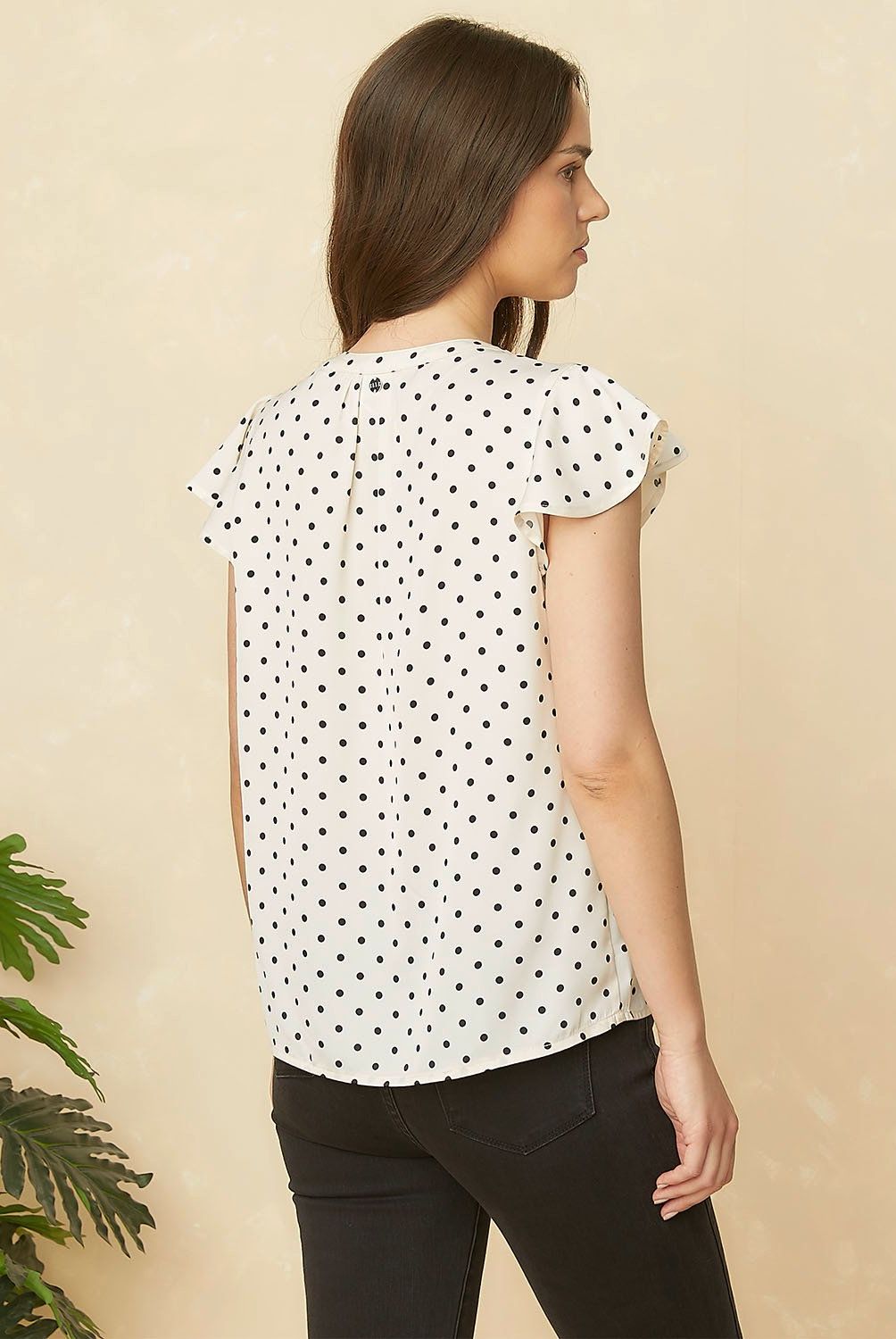 ELLE - Blusa Volado Manga Larga Mujer Elle