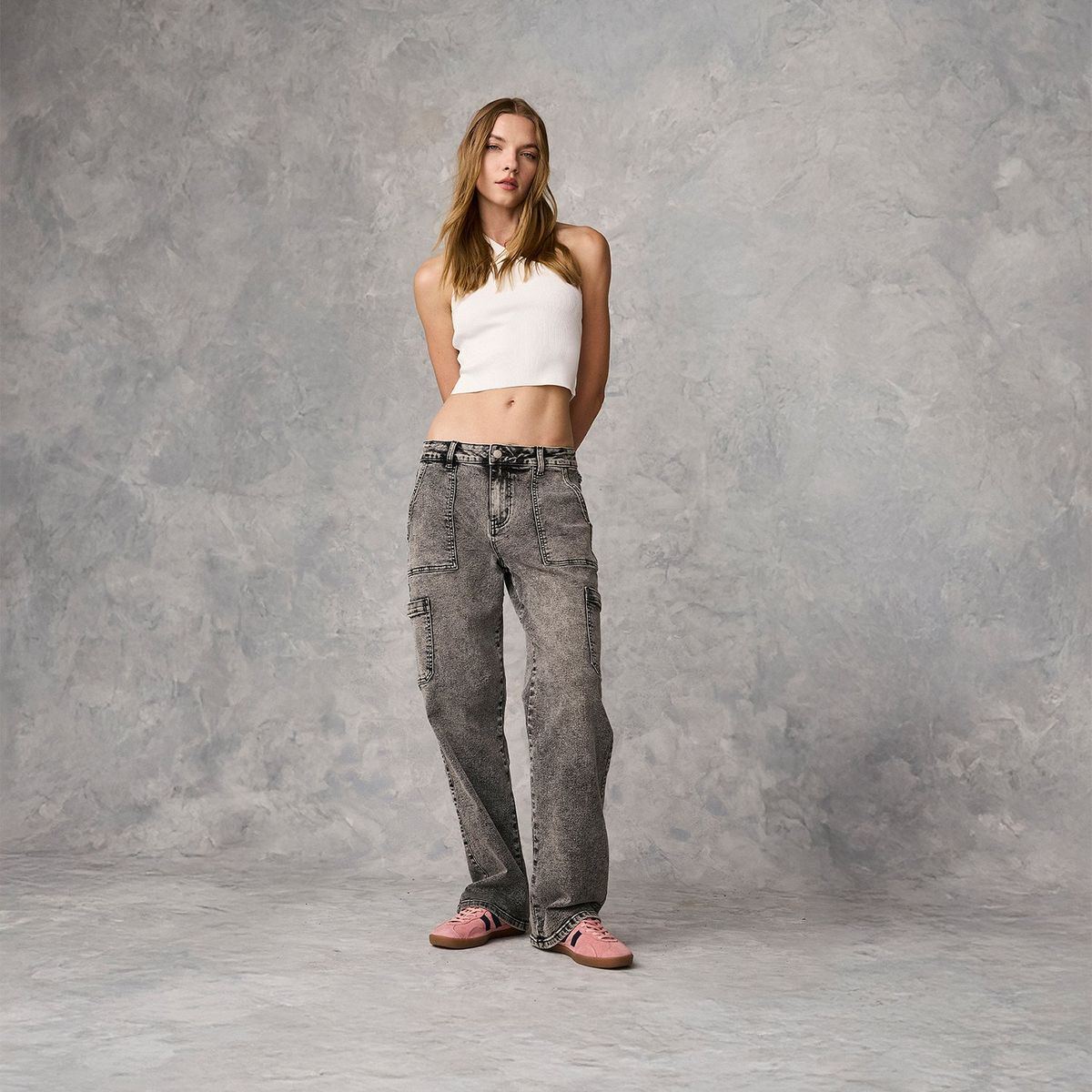 SYBILLA - Jeans Cargo Mujer Sybilla