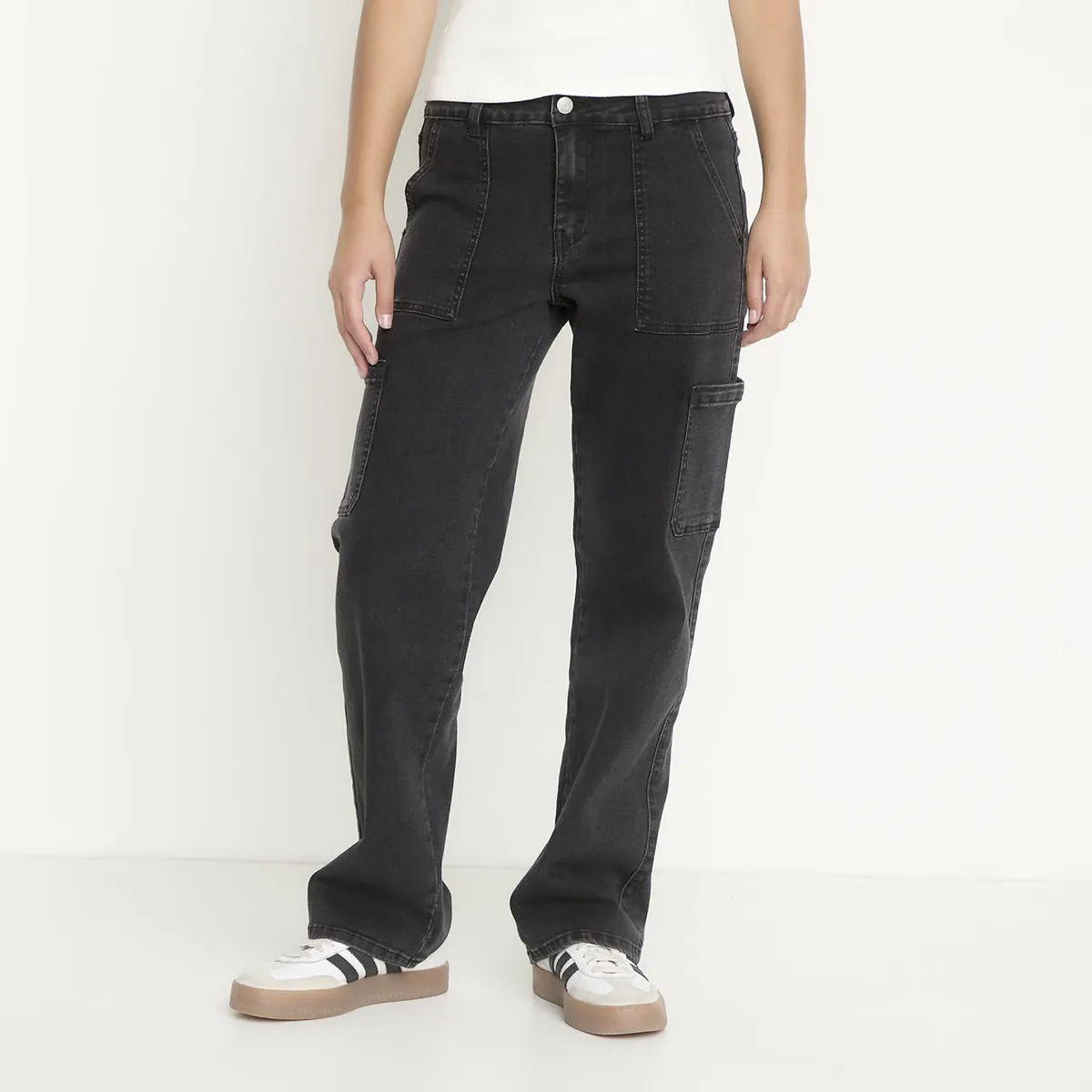 SYBILLA - Jeans Cargo Mujer Sybilla