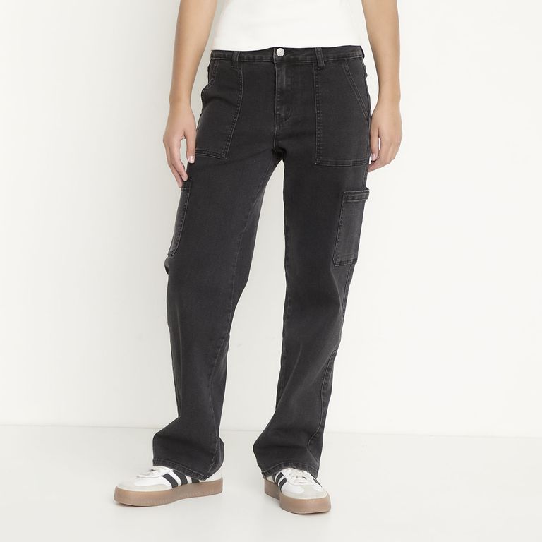 Jeans Cargo Mujer