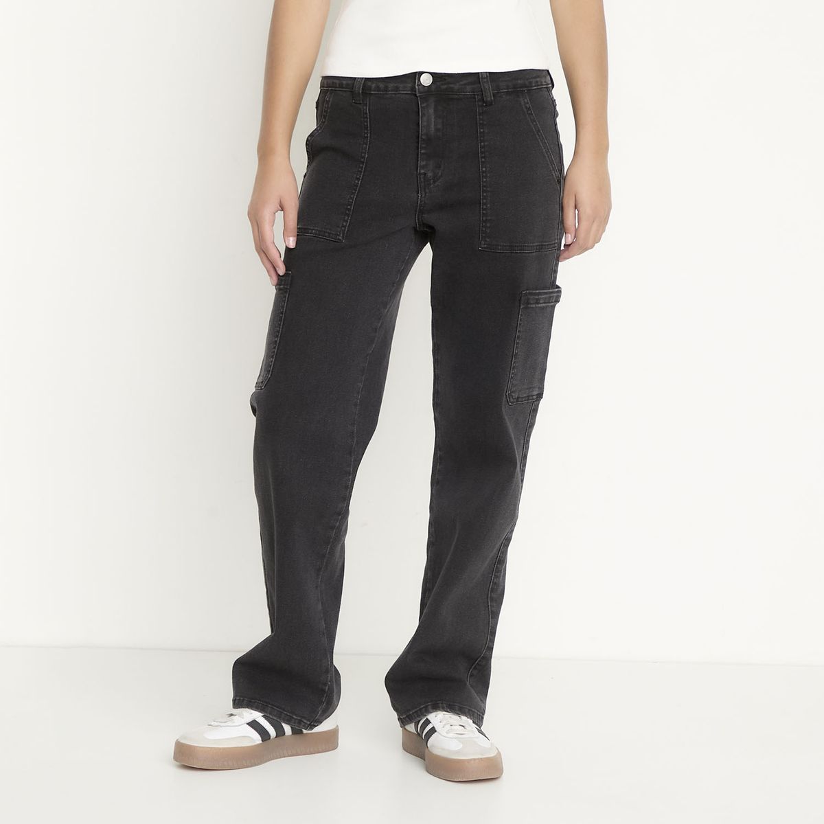 SYBILLA - Jeans Cargo Mujer Sybilla