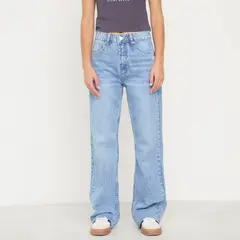 SYBILLA - Jeans Straight Tiro Alto Mujer