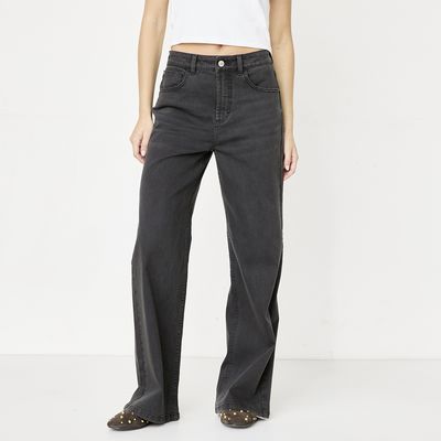Imagen 2 del producto Jeans Wide Leg Tiro Alto Mujer