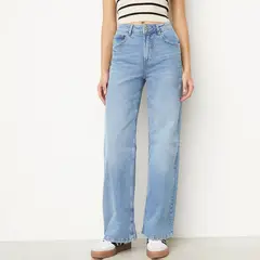 SYBILLA - Jeans Wide Leg Mujer Algodón Tiro Alto