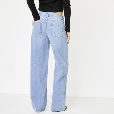 Imagen 2 del producto Jeans Wide Leg Tiro Alto Mujer