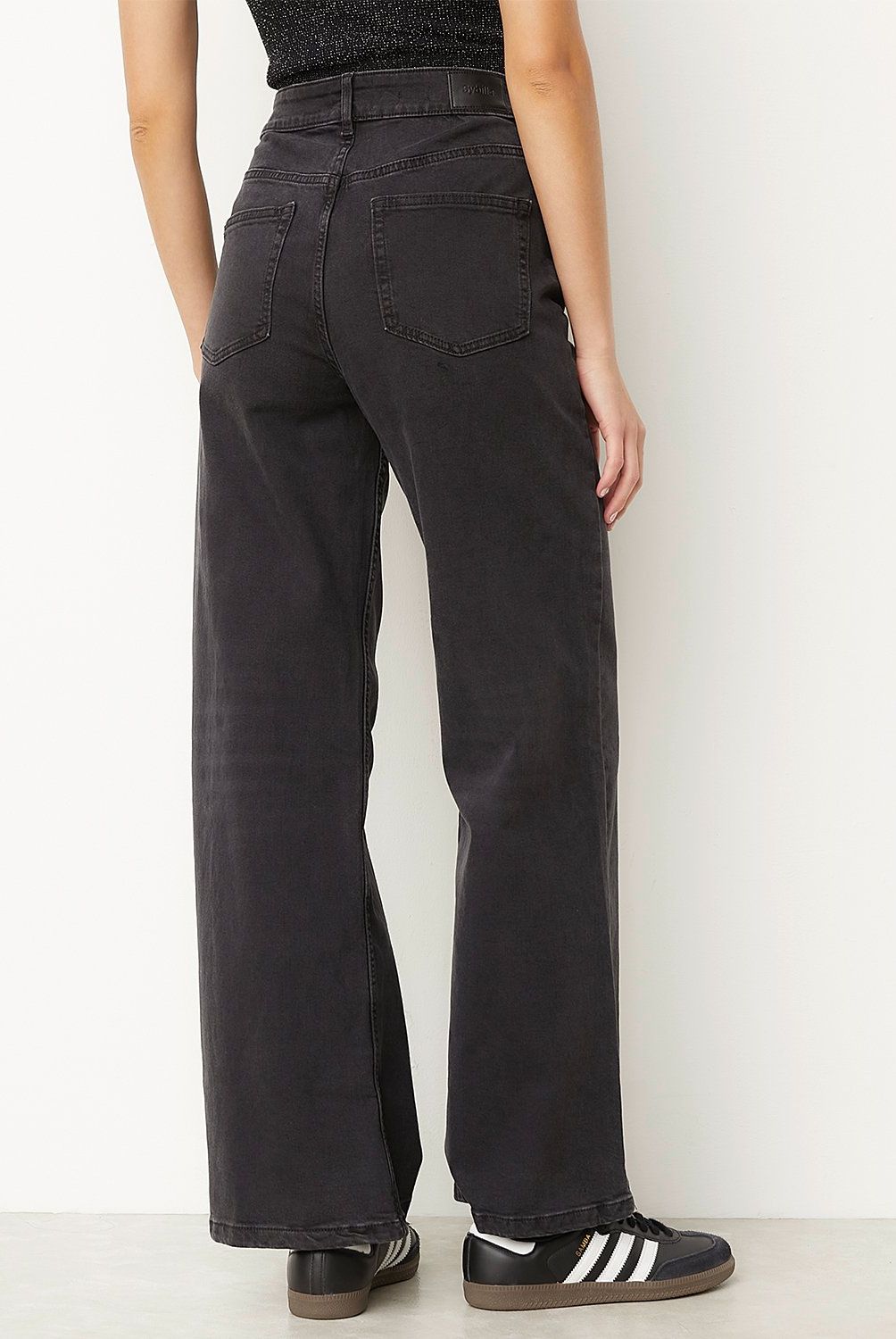 SYBILLA - Jeans Wide Leg Sybilla Mujer Algodón Tiro Alto