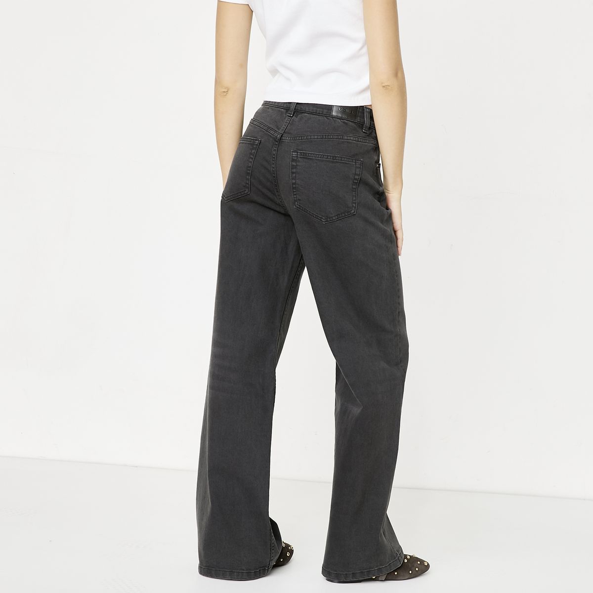 SYBILLA - Jeans Wide Leg Tiro Alto Mujer Sybilla