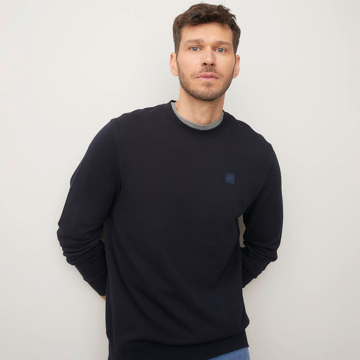 WOLF&HANK - Polerón Wolf&Hank Algodón Cuello Redondo Hombre Manga Larga