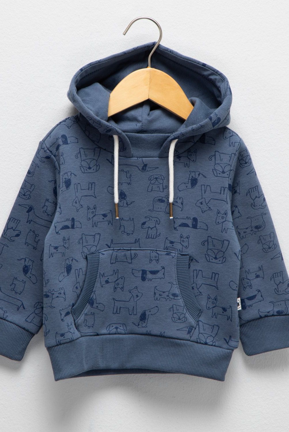 YAMP - Polerón Yamp Bebé Niño Algodón Estampado con Gorro