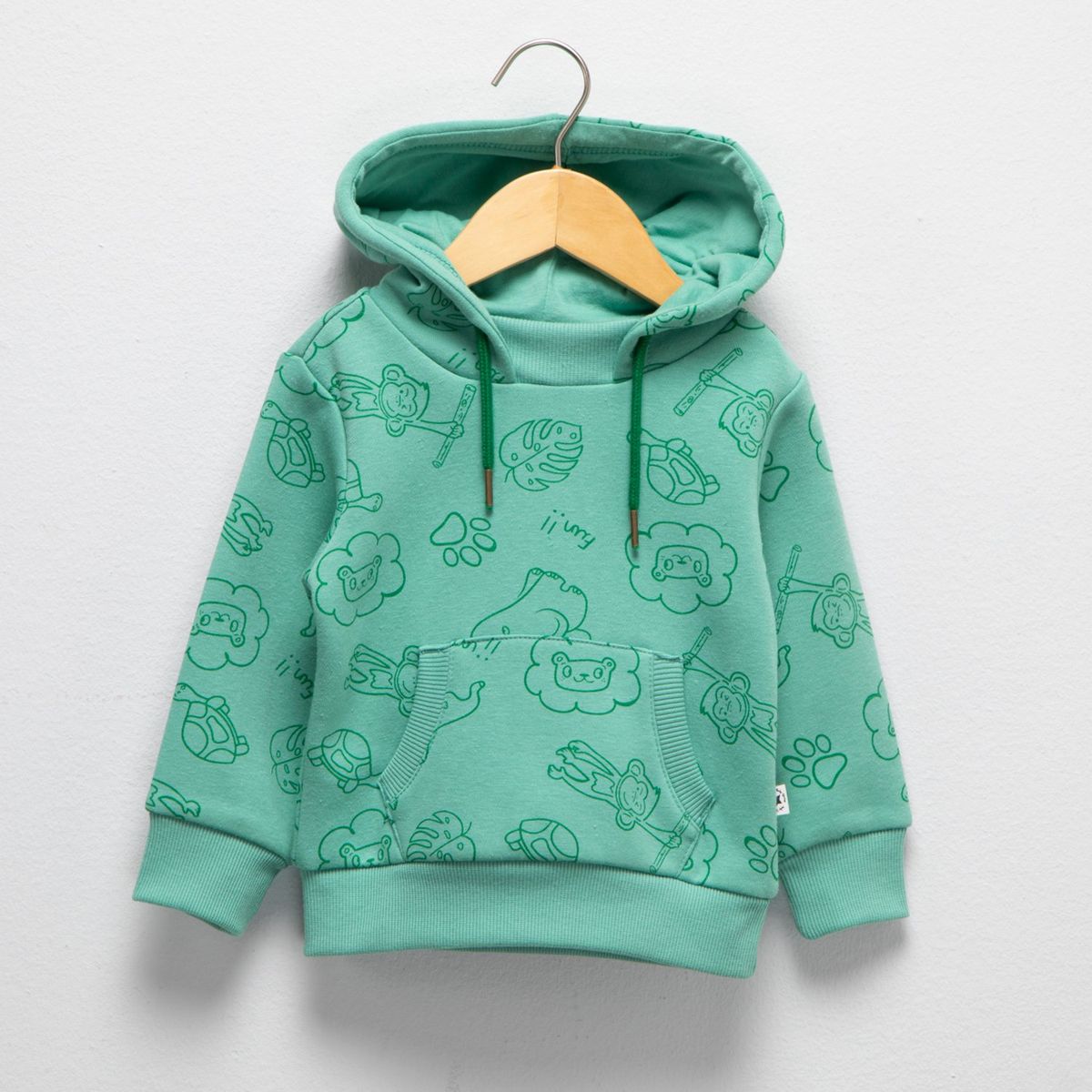 YAMP - Polerón Yamp Bebé Niño Algodón Estampado con Gorro
