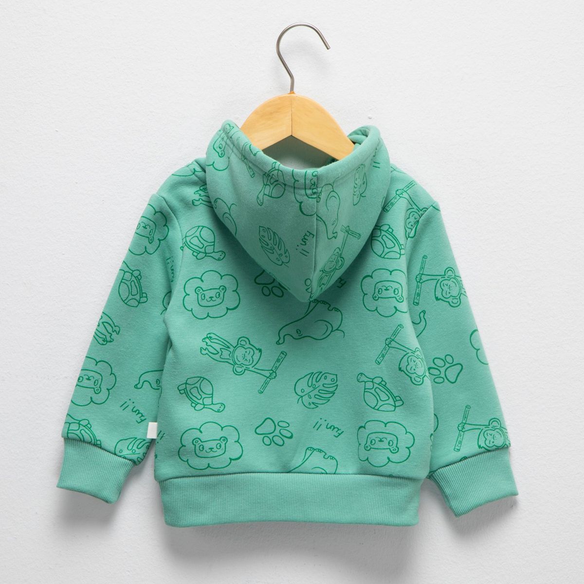 YAMP - Polerón Yamp Bebé Niño Algodón Estampado con Gorro
