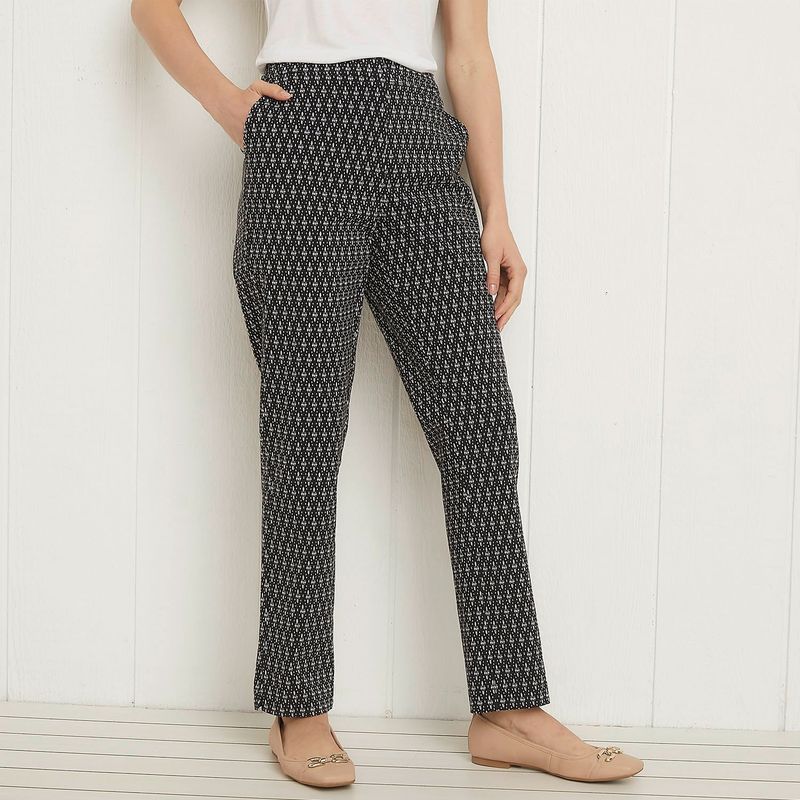 UNIVERSITY CLUB - Pantalón Mujer University Club Viscosa Straight Tiro Alto