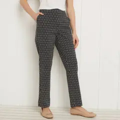 UNIVERSITY CLUB - Pantalón Mujer Viscosa Straight Tiro Alto
