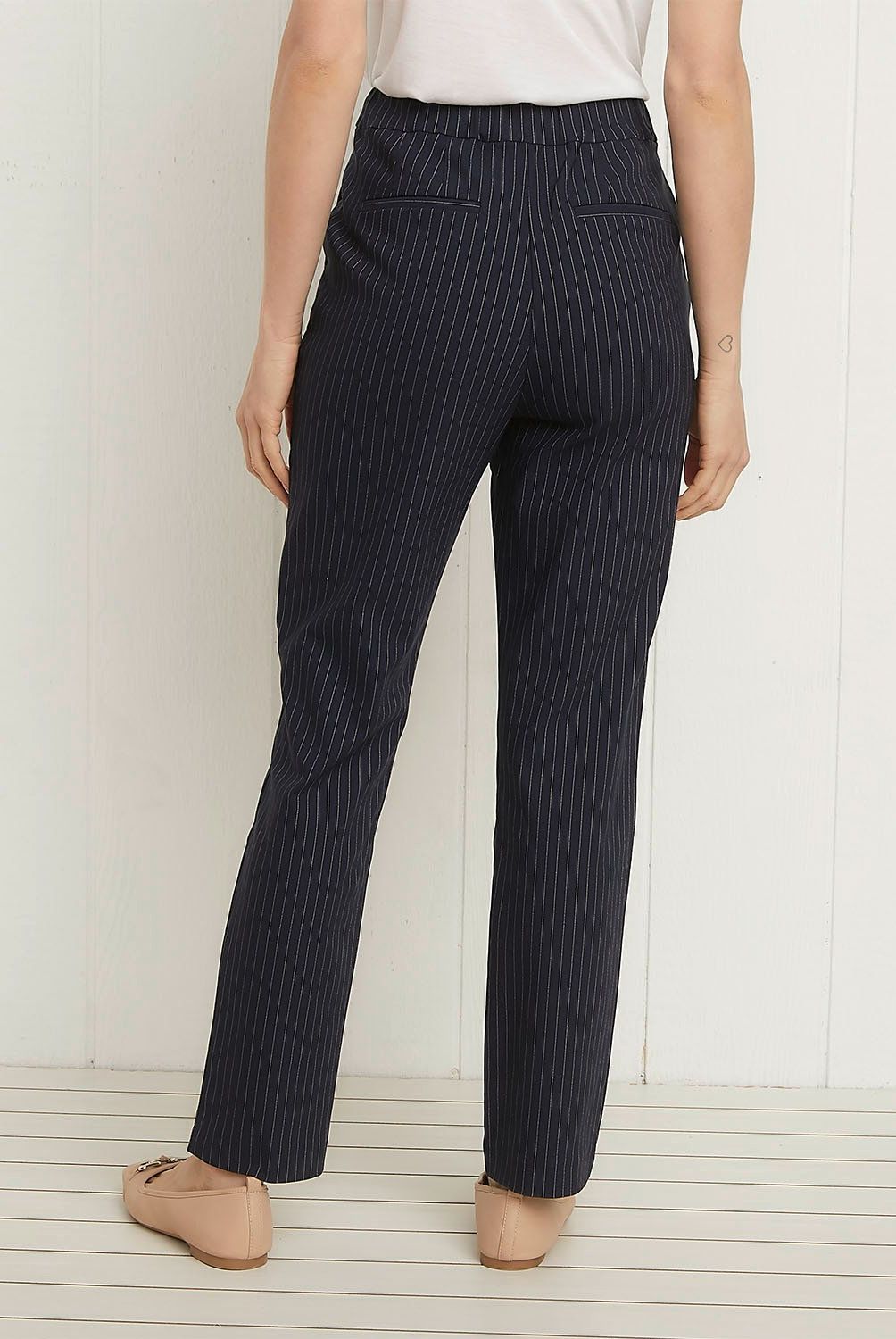 UNIVERSITY CLUB - Pantalón Mujer University Club Viscosa Straight Tiro Alto