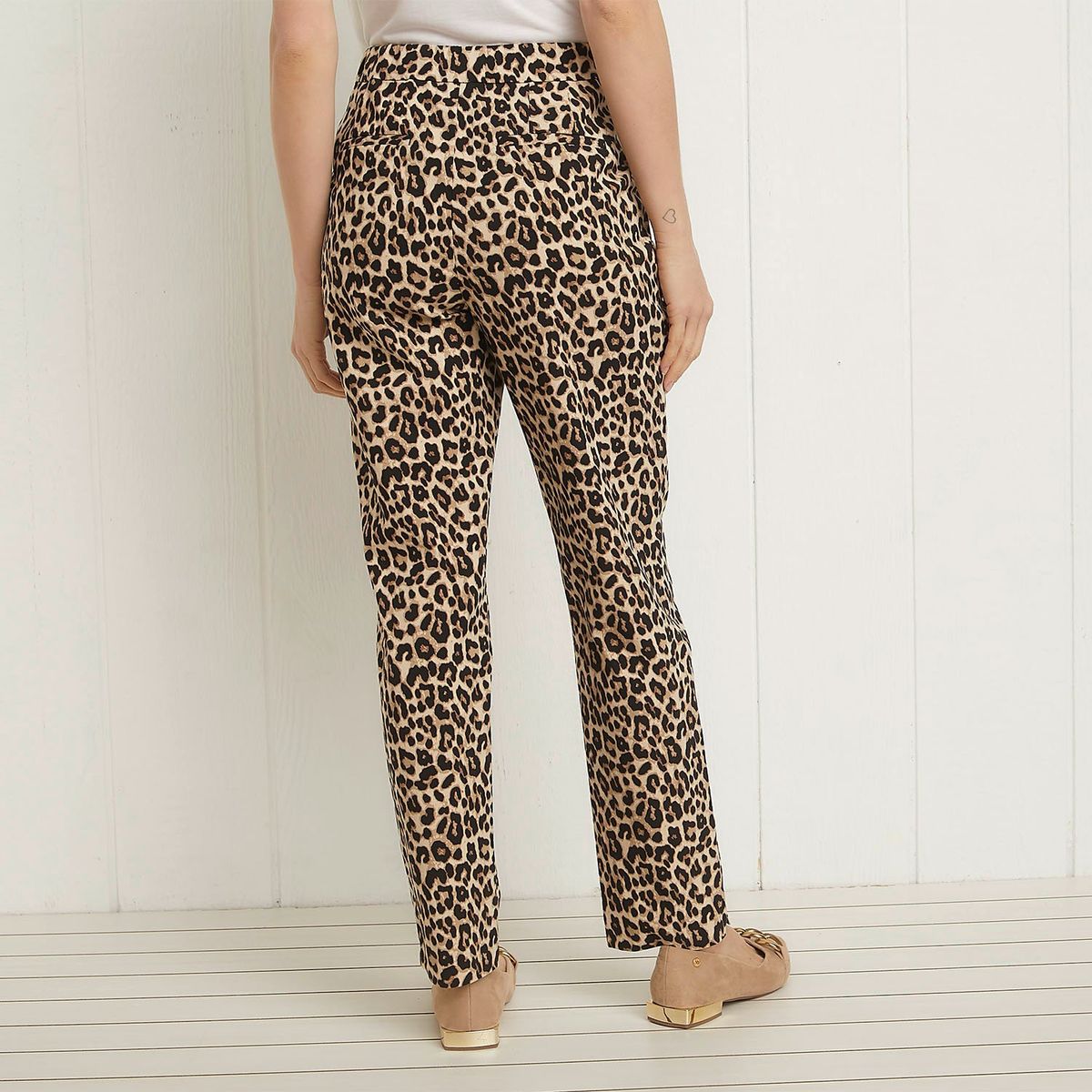 UNIVERSITY CLUB - Pantalón Viscosa Straight Tiro Alto Mujer University Club