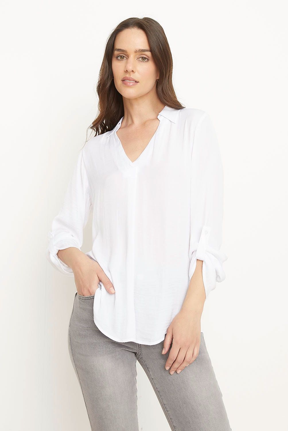 UNIVERSITY CLUB - Blusa Mujer University Club Manga Larga Cuello V