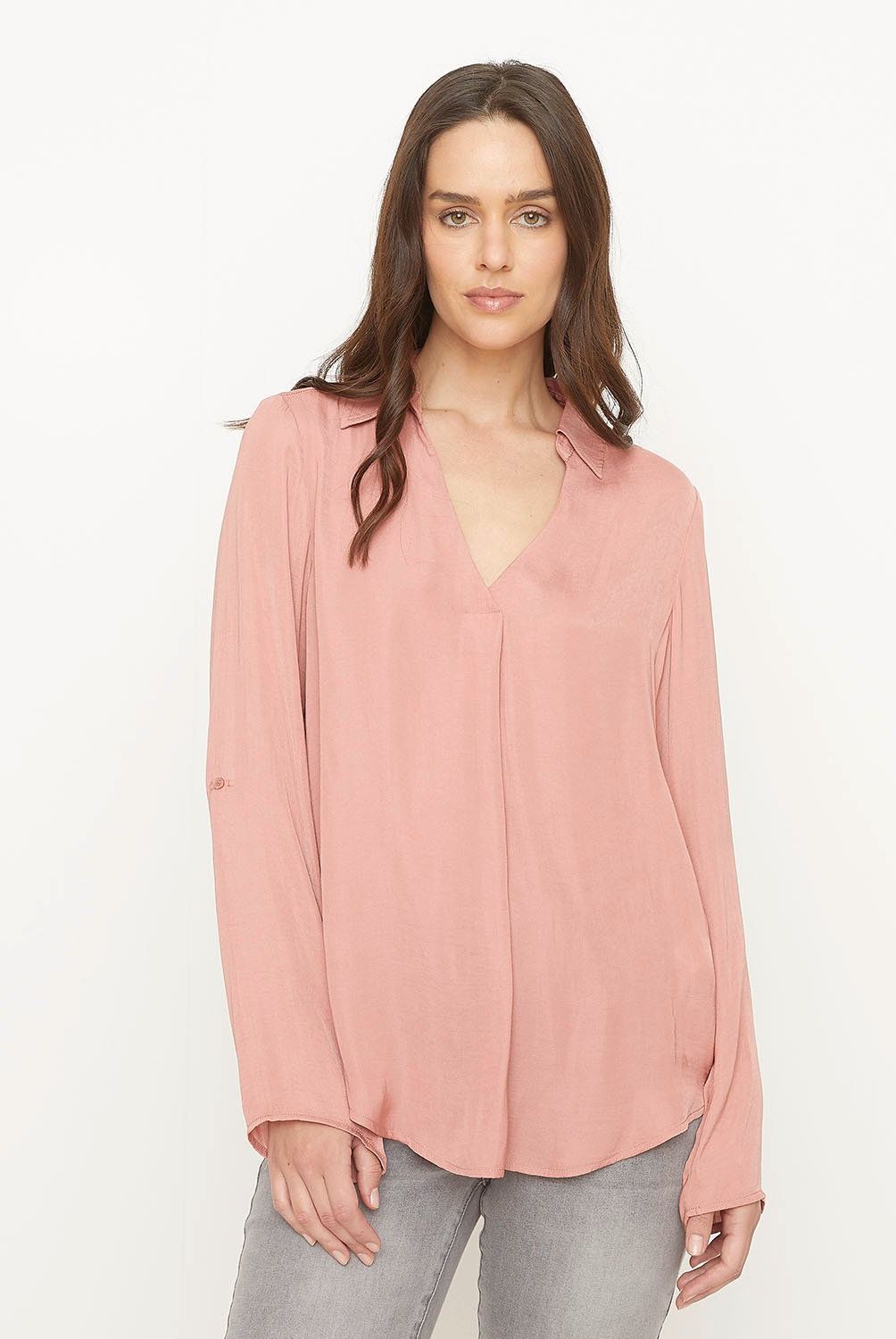UNIVERSITY CLUB - Blusa Mujer University Club Manga Larga Cuello V