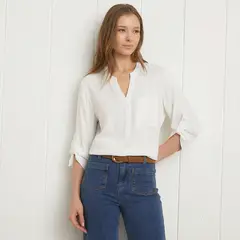 UNIVERSITY CLUB - Blusa Manga Larga Viscosa Mujer