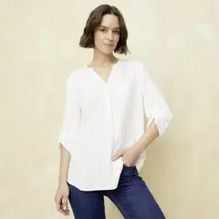 UNIVERSITY CLUB - Blusa Manga Larga Mujer Viscosa
