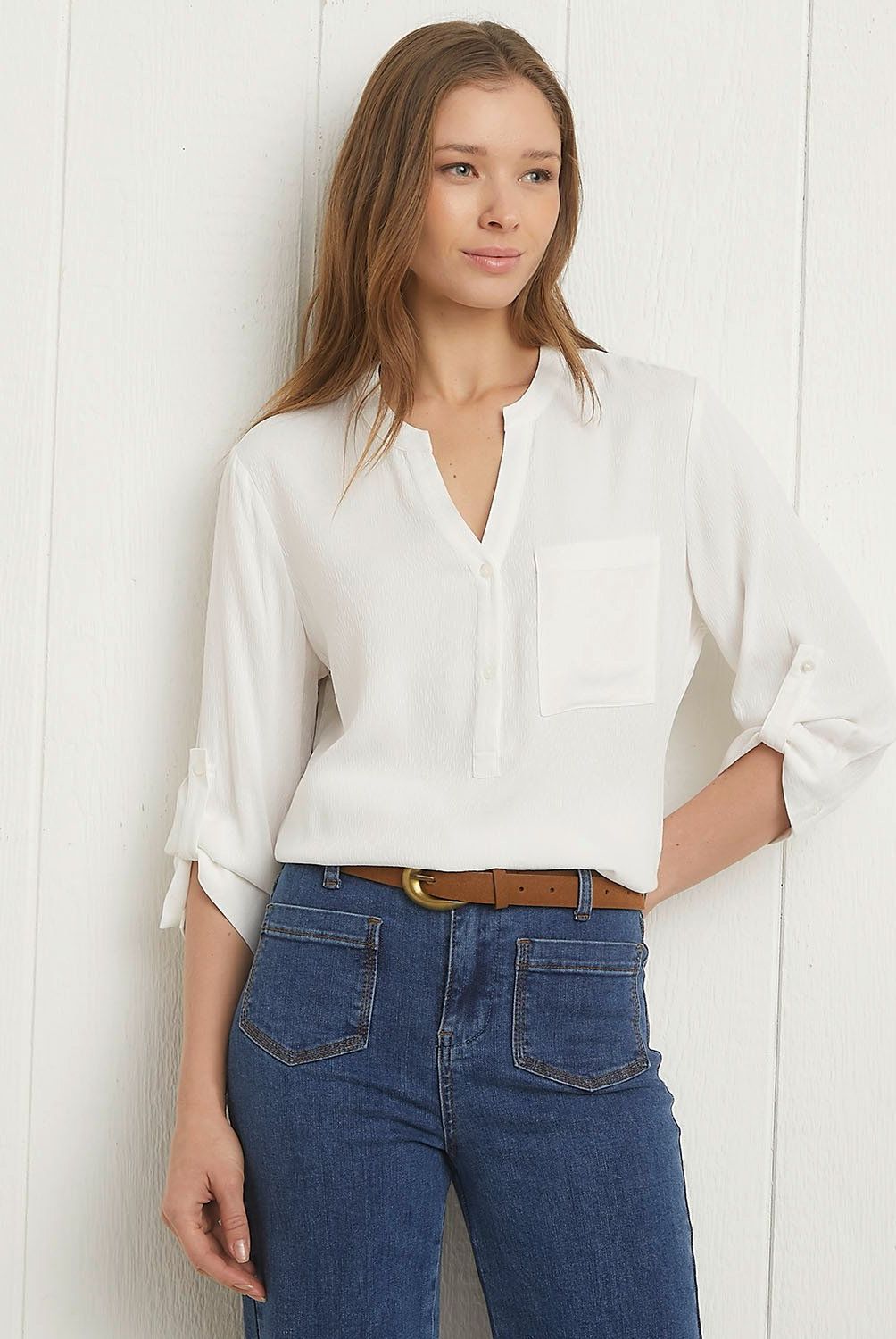 UNIVERSITY CLUB - Blusa Manga Larga Mujer University Club Viscosa