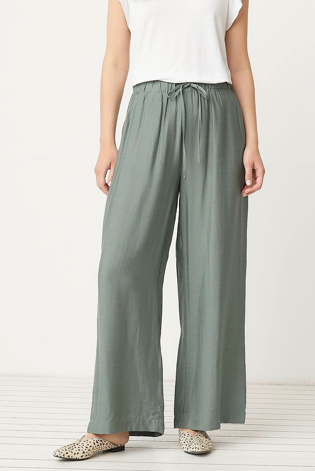 UNIVERSITY CLUB - Pantalón Palazzo Mujer University Club Viscosa Casual