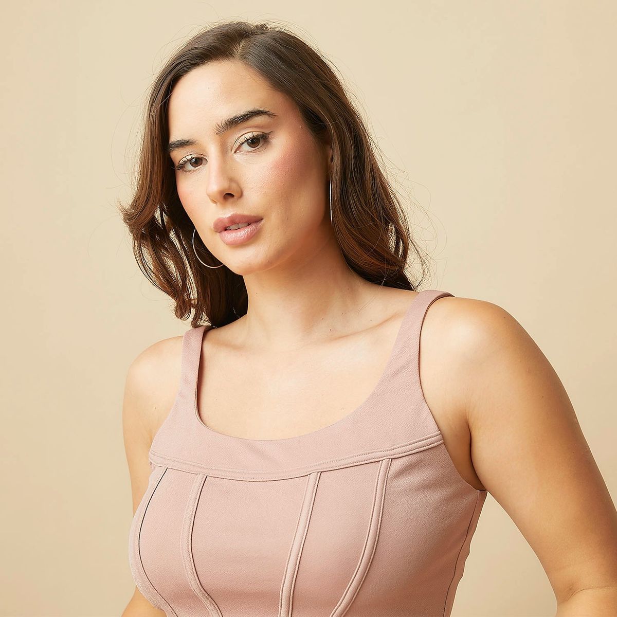 MOSSIMO - Crop Top Corset Sin Mangas Mujer Mossimo