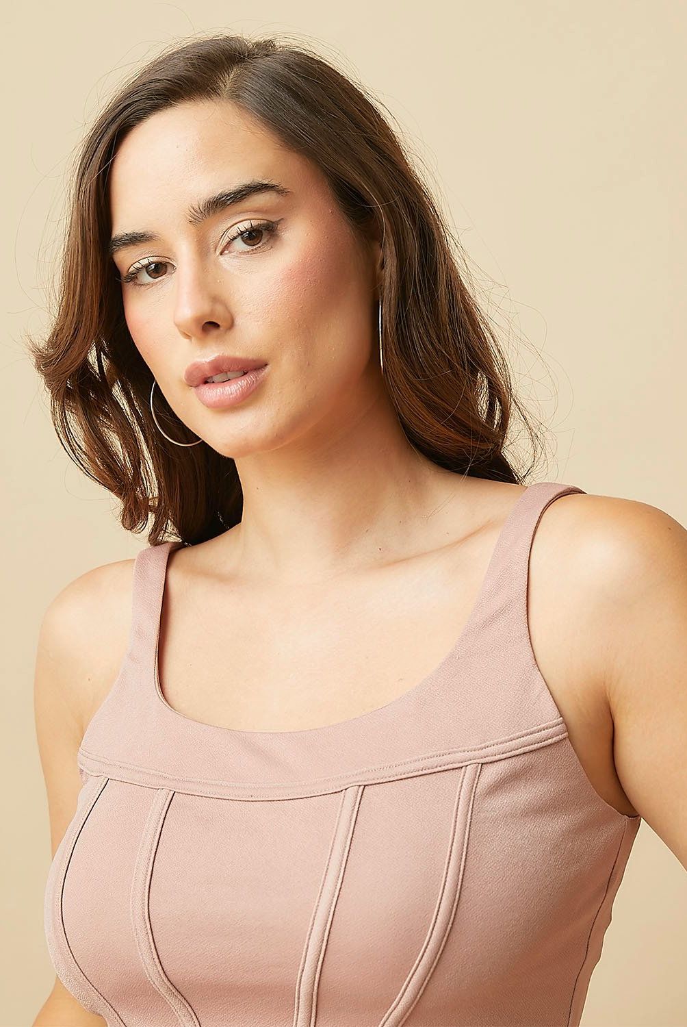 MOSSIMO - Crop Top Corset Sin Mangas Mujer Mossimo