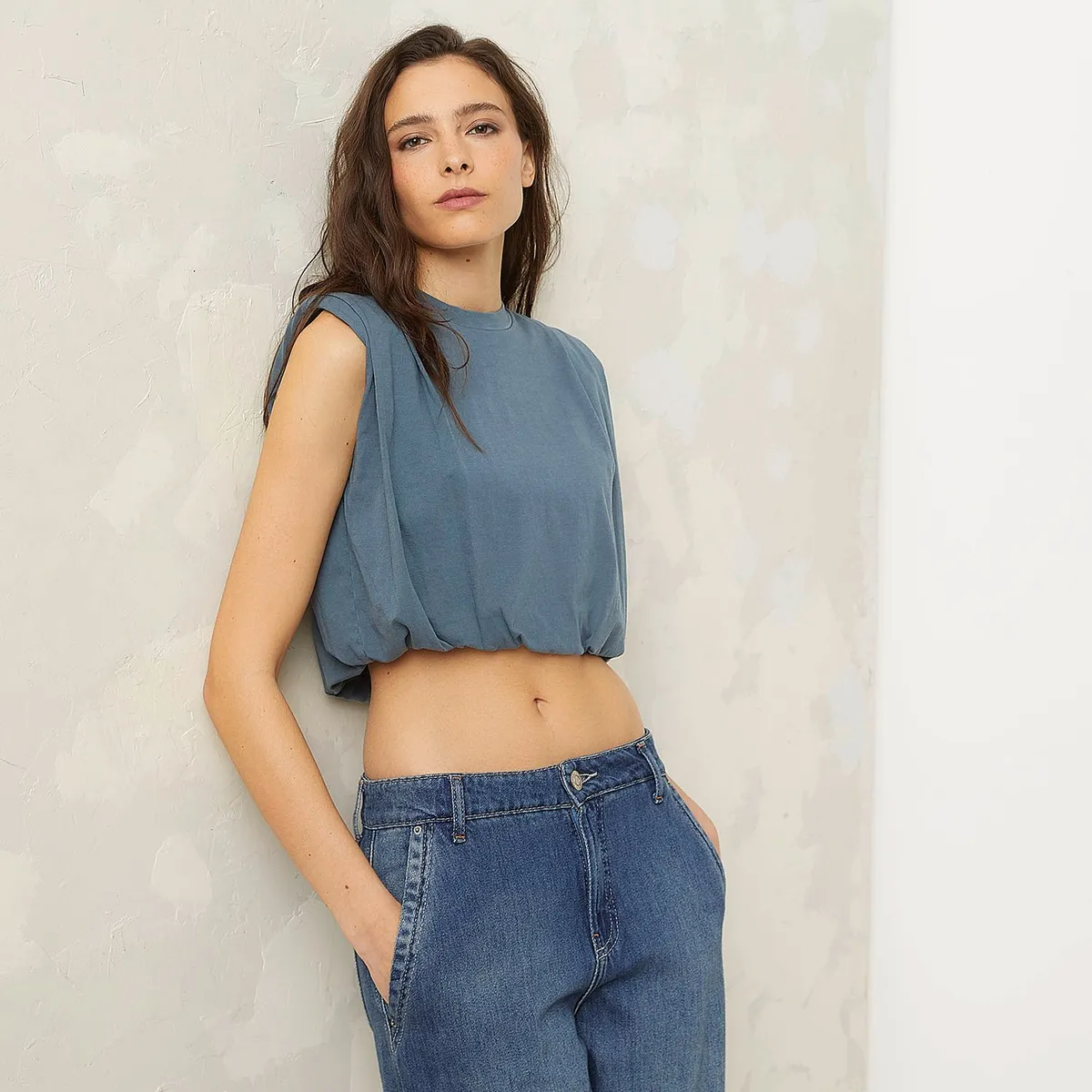 AMERICANINO - Polera Sin Mangas Algodón Mujer Americanino