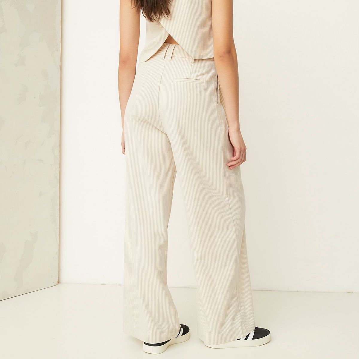 AMERICANINO - Pantalón Sastrero Mujer Americanino Wide Leg Tiro Alto