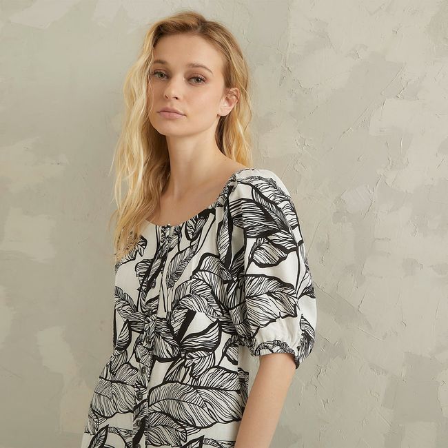 AMERICANINO - Enterito Corto Mujer Americanino Viscosa Estampado Casual