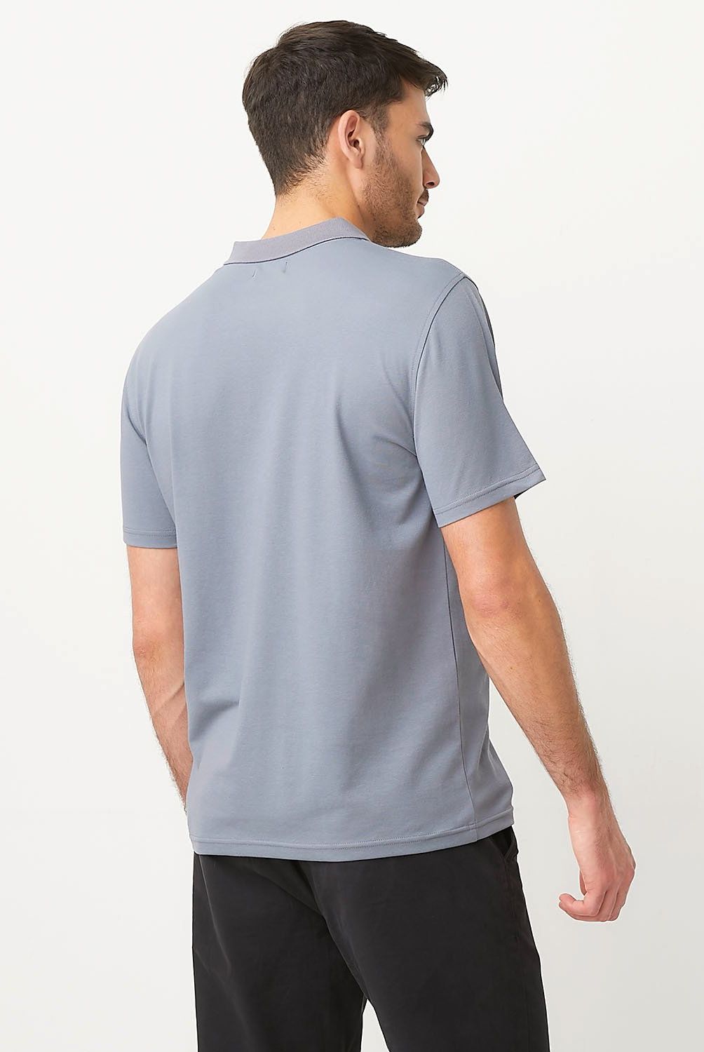 BASEMENT - Polera Basement Casual Manga Corta Algodón Hombre